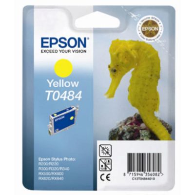 Epson Seahorse T0484 Ink Cartridge, Yellow Single Pack, C13T04844010